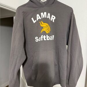 Gray Lamar Softball Hoodie